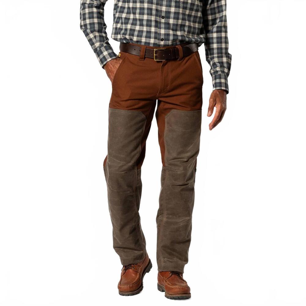 NEW DUCK HEAD waxed duck canvas briar pant in nutmeg brown